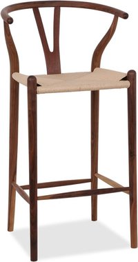 Wishbone (Y) Barstool Walnut/Walnut image.