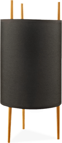 Cylinder Style Lamp Black image.
