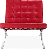 Barcelona Chair Premium Leather/Red image.