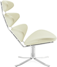 The Corona Chair Premium Leather/Cream image.