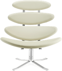 The Corona Chair Premium Leather/Cream image.