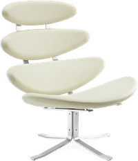 The Corona Chair Premium Leather/Cream image.