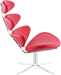 The Corona Chair Premium Leather/Red image.