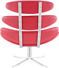 The Corona Chair Premium Leather/Red image.