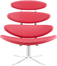 The Corona Chair Premium Leather/Red image.