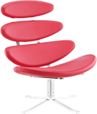 The Corona Chair Premium Leather/Red image.