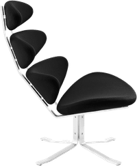 The Corona Chair Wool/Black image.