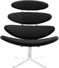 The Corona Chair Wool/Black image.