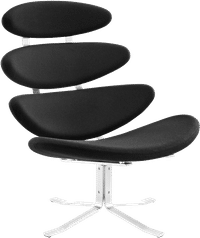 The Corona Chair Wool/Black image.