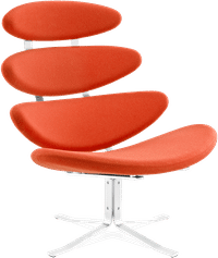 The Corona Chair Wool/Orange image.