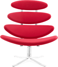 The Corona Chair Wool/Deep Red image.