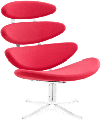 The Corona Chair Wool/Deep Red image.