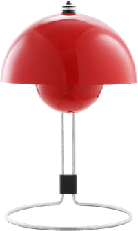 Flowerpot VP4 Style Table Lamp Red image.