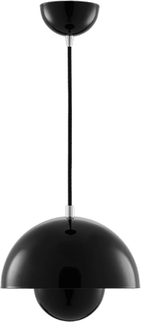 Flower Pot Lamp Black image.