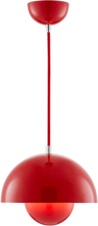 Flower Pot Lamp Red image.