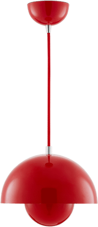 Flower Pot Lamp Red image.