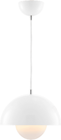 Flower Pot Lamp White image.