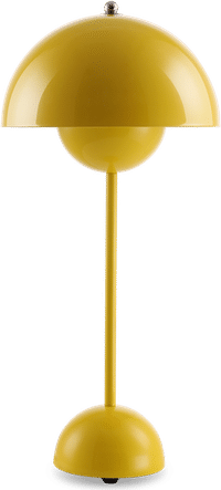 Flowerpot Style Table Lamp Yellow image.