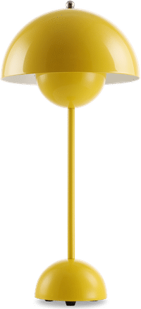 Flowerpot Style Table Lamp Yellow image.