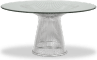 Platner Inspired Dining Table Silver image.