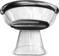 Platner Armchair Black image.
