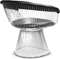 Platner Armchair Black image.