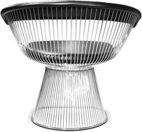 Platner Armchair Black image.