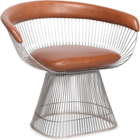 Platner Armchair Dark Tan image.