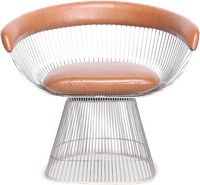 Platner Armchair Dark Tan image.