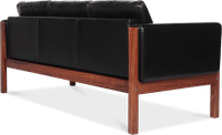 CH163 3 Seater Sofa American Walnut/Black  image.