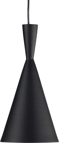 Beat Pendant Light - Tall Black / Gold image.