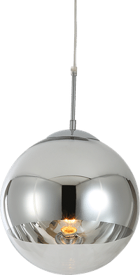 Mirror Ball Pendant Lamp  Chrome image.