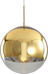Mirror Ball Pendant Lamp  Gold image.