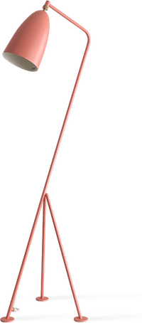 Grasshopper Style Floor Lamp Old Pink image.