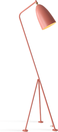 Grasshopper Style Floor Lamp Old Pink image.