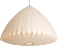 Bubble Bell Pendant Light White image.