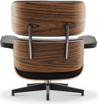 Eames Style Lounge Chair H Miller Version Italian Leather/Black/Rosewood image.