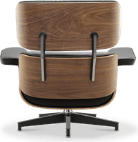 Eames Style Lounge Chair H Miller Version Italian Leather/Black/Walnut image.