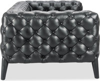 Windsor 2 Seater Sofa  Premium Leather/Black  image.