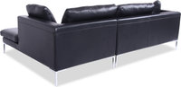Charles Sofa Black /RIGHT CHAISE image.