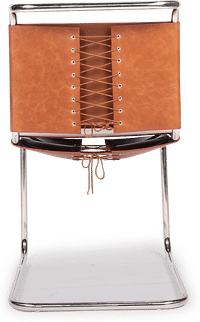 Mart Stam Chair Premium Leather/Dark Tan image.