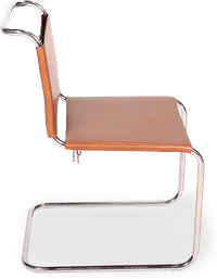 Mart Stam Chair Premium Leather/Dark Tan image.