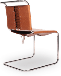 Mart Stam Chair Premium Leather/Dark Tan image.
