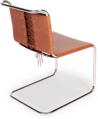 Mart Stam Chair Premium Leather/Dark Tan image.
