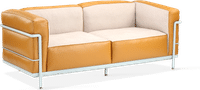 LC3 Style Grande 2 Seat Sofa - Special Edition Camel image.