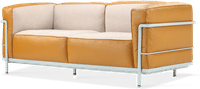LC3 Style Grande 2 Seat Sofa - Special Edition Camel image.