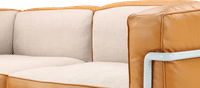 LC3 Style Grande 2 Seat Sofa - Special Edition Camel image.