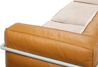 LC3 Style Grande 3 Seat Sofa - Special Edition Camel image.