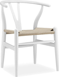 Wishbone (Y) Chair - CH24 Lacquered/White image.
