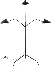 MFL-3 Style Contemporary Floor Lamp Black image.
